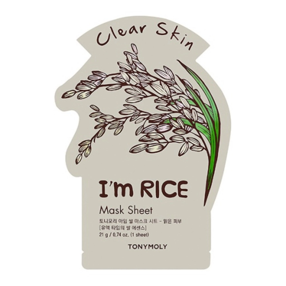 Tony moly, Очищающая тканевая маска с экстрактом риса